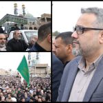 حضور پرشور خانواده بزرگ نیشکر در مراسم تشییع آیت‌الله شفیعی